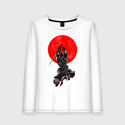Лонгслив хлопковый женский Samurai, цвет: белый