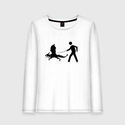 Женский лонгслив Выгул домашних драконов