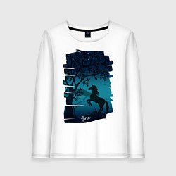 Женский лонгслив Конь