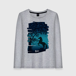 Женский лонгслив Конь