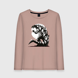 Женский лонгслив Годзилла