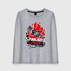 Женский лонгслив CYBERPUNK 2077 SAMURAI