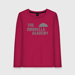 Лонгслив хлопковый женский Umbrella academy, цвет: маджента