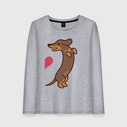 Женский лонгслив Такса