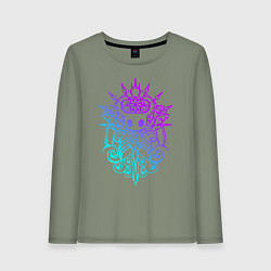 Лонгслив хлопковый женский HOLLOW KNIGHT ХОЛЛОУ НАЙТ, цвет: авокадо