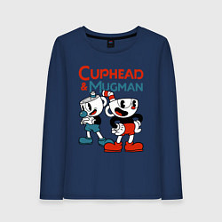 Женский лонгслив Cuphead & Mugman
