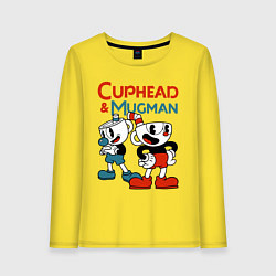 Женский лонгслив Cuphead & Mugman