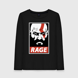 Лонгслив хлопковый женский RAGE GOW, цвет: черный