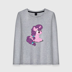 Лонгслив хлопковый женский Pony Pink Mammal Purple - Litt, цвет: меланж