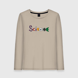 Женский лонгслив Science