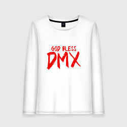 Лонгслив хлопковый женский God Bless DMX, цвет: белый
