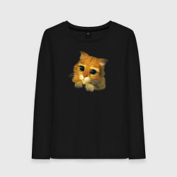 Женский лонгслив Шрек: Кот в сапогах