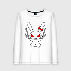 Женский лонгслив Зайка с ножами