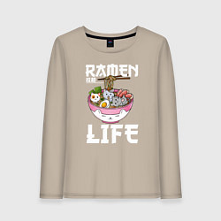 Женский лонгслив Ramen life