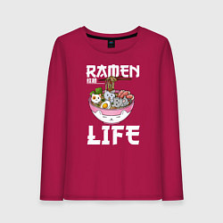 Женский лонгслив Ramen life