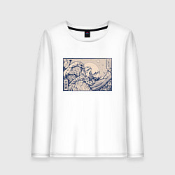 Женский лонгслив Японская лягушка Укиё-э