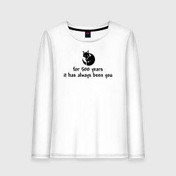 Лонгслив хлопковый женский For 500 years, цвет: белый