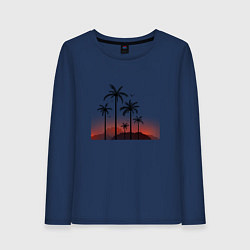 Женский лонгслив Palm tree
