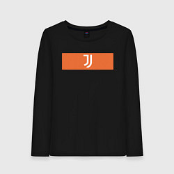 Лонгслив хлопковый женский Juventus Tee Cut & Sew 2021, цвет: черный