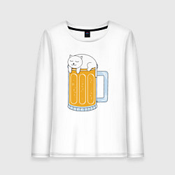 Женский лонгслив Beer Cat