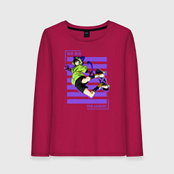 Лонгслив хлопковый женский Скейт Бесконечность Мия Тинэн, цвет: маджента