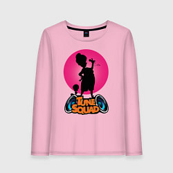 Лонгслив хлопковый женский Tune Squad, цвет: светло-розовый