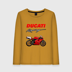 Женский лонгслив DUCATI ДУКАТИ MOTOSPORT