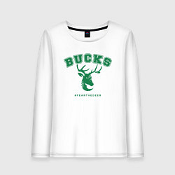 Лонгслив хлопковый женский Bucks - Champions, цвет: белый