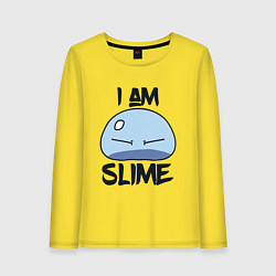 Женский лонгслив I AM SLIME, Я СЛИЗЬ