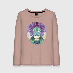 Лонгслив хлопковый женский Lion, цвет: пыльно-розовый