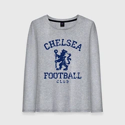 Лонгслив хлопковый женский Chelsea FC: Lion, цвет: меланж