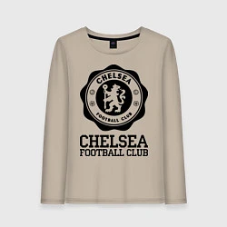 Лонгслив хлопковый женский Chelsea FC: Emblem, цвет: миндальный