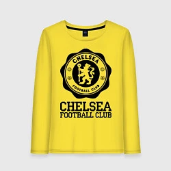 Лонгслив хлопковый женский Chelsea FC: Emblem, цвет: желтый