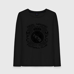 Лонгслив хлопковый женский Real Madrid MFC, цвет: черный