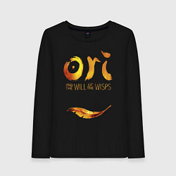 Лонгслив хлопковый женский Ori and the Will of the Wisps, цвет: черный