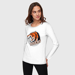 Лонгслив хлопковый женский Sport Tigers, цвет: белый — фото 2
