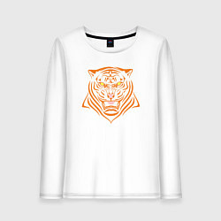 Лонгслив хлопковый женский Orange Tiger, цвет: белый