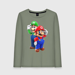 Женский лонгслив Mario Bros