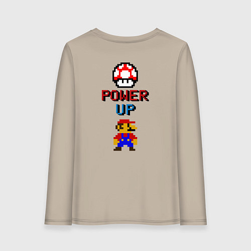 Женский лонгслив Big Mario / Миндальный – фото 2