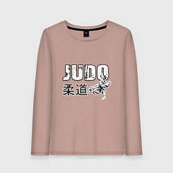 Лонгслив хлопковый женский Style Judo, цвет: пыльно-розовый