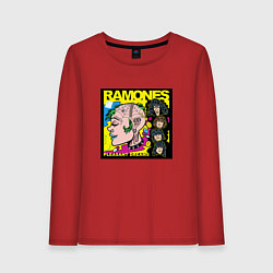 Лонгслив хлопковый женский Art Ramones, цвет: красный