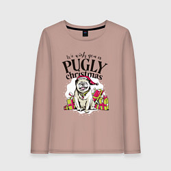 Женский лонгслив Pugly Christmas