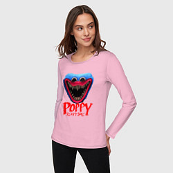 Лонгслив хлопковый женский Poppy Playtime, цвет: светло-розовый — фото 2