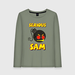 Женский лонгслив Serious Sam Bomb Logo