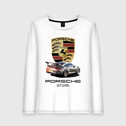 Лонгслив хлопковый женский Porsche GT 3 RS Motorsport, цвет: белый