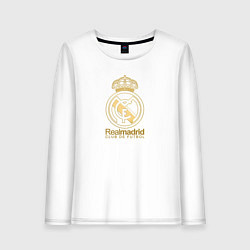 Женский лонгслив Real Madrid gold logo