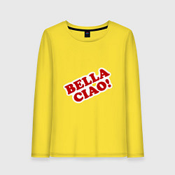 Лонгслив хлопковый женский Bella Ciao!, цвет: желтый