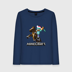 Женский лонгслив MINECRAFT НОВЫЙ ГОД 2022 МАЙНКРАФТ