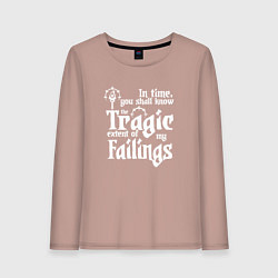 Женский лонгслив DARKEST DUNGEON LOGO WHITE