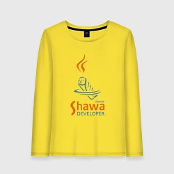 Лонгслив хлопковый женский Senior Shawa Developer, цвет: желтый